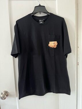PROJECT-JK x HK T-Shirt Men’s XL Black 100% Cotton Japan Design Pocket Tee